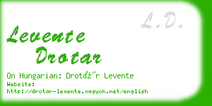 levente drotar business card